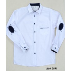 Tr Сорочка для хлопчика Туреччина 1801 БІЛИЙ  11-14(140-158)  4 шт