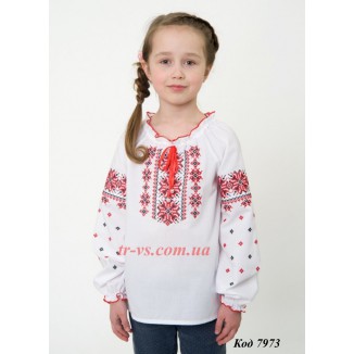 Ukr Вишиванка для дівчинки 4332 машинна вишивка 140-158 4 шт.