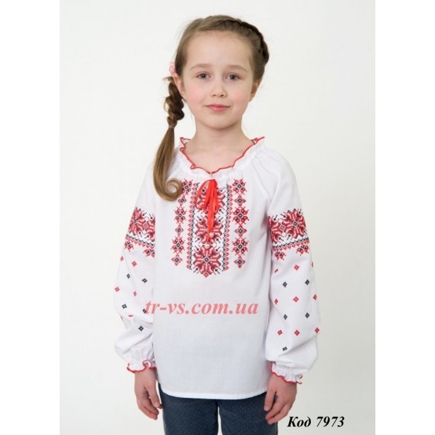Ukr Вишиванка для дівчинки 4332 машинна вишивка 140-158 4 шт.