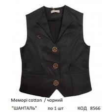 SuzieЖл меморі Жилетка для дівчинки Жл08605 "ШАНТАЛЬ" чорний 122-152  1шт.