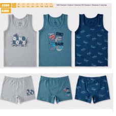 BR Набір білизни для хлопчика(майка+боксери) 2388/3388     6(3)шт.