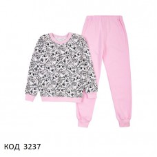 ЛяЛя Піжама футер для дівчинки К3ФТ152   098,104,110  3 шт