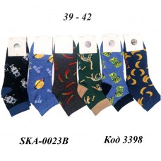 YO Шкарпетки для хлопчика SKS-0023C  КОРОТКІ   МІКС кольорів    31-34//39-42  6(3)) шт