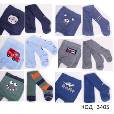 YO Колготки бавовняні для хлопчика RAB-0003С   МАЛЮНОК   56-62,68-74,80-86, 92-98   6(3)  шт