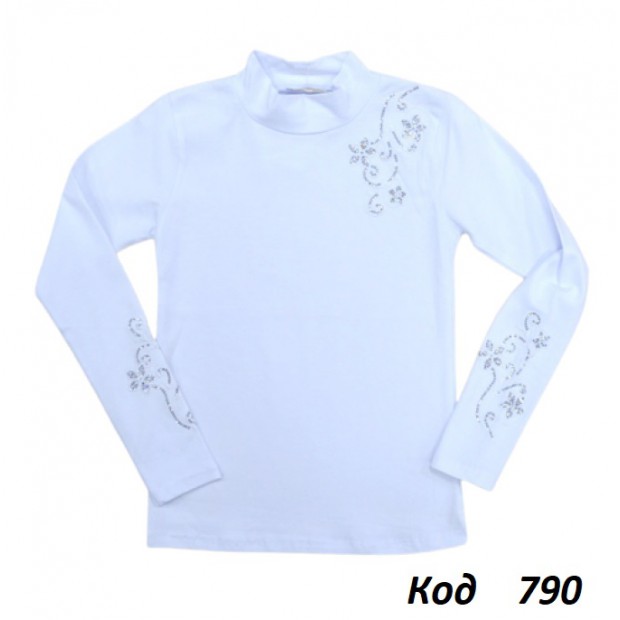 Tr Кофта-стійка стрейч BNN 9256 стрази  140-176   4 шт.