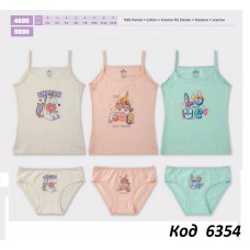 BR Набір білизни для дівчинки(майка+ТРУСИ) 4690/5690      6(3) шт