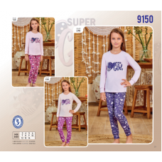 BR Піжама для дівчинки 12,13,14 стрейч/бавовна  9150    12,13,14  3 шт.
