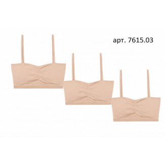 BR Топ для дівчинки 7615,03   БЕЖЕВИЙ   06,07,08    6(3) шт.