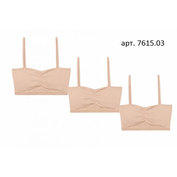 BR Топ для дівчинки 7615,03   БЕЖЕВИЙ   06,07,08    6(3) шт.