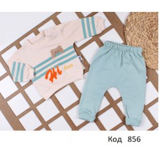 Tr Костюм для хлопчика інтерлок BABYHİ 716  6,12,18 міс. 3 шт