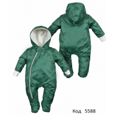 SweetMario Комбінезон плащівка ДЕМІ-Сердечка для дівчинки на блискавці 62,68,74  1шт