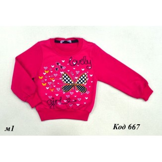 Tr Реглан для дівчинки СМК 89192 начос  1-4   4шт