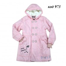 .Ch Пальто для дівчинки легкий синтепон  8133  128,134,140  3р.