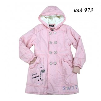.Ch Пальто для дівчинки легкий синтепон  8133  128,134,140  3р.