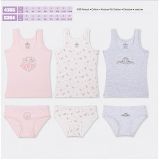 BR Набір6 білизни для дівчинки(майка+ТРУСИ) 4366/5364   6(3)шт.