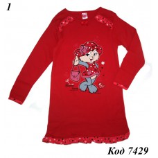 -- Нічна сорочка довгий рукав BMB інтерлок 5,6,7  1058  3/