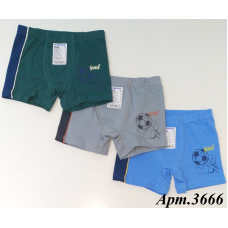 BR  Шорти боксери для хлопчика 3666  6(3) шт
