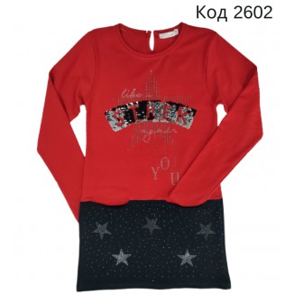 Tr Туніка для дівчинки 2-х нитка BNN 9796  140-176 4 шт.