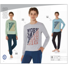 BR Піжама для хлопчика 12,13,14 стрейч/бавовна  9656   12,13,14  3 шт.