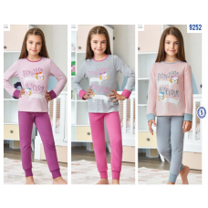 BR Піжама для дівчинки 03-06 стрейч/бавовна  9252    3-6  4 шт.