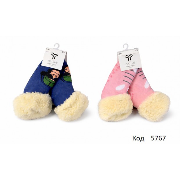 YO Шкарпетки ХУТРО  ABS 27-30//31-34   6(2)  шт