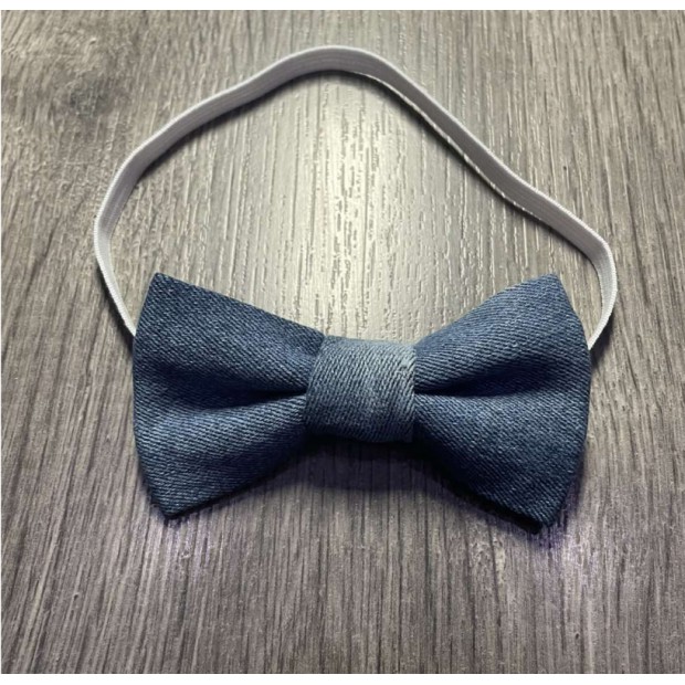 Ukr Краватка-метелик для хлопчика ДЖИНС світлий  5 шт