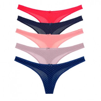 Труси Donella жіночі СТРИНГИ  S--XXL  24256 10(5)шт.