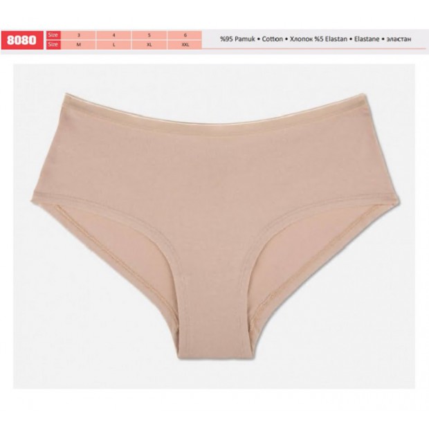 BR Труси жіночі  8080,03  ОДНОТОН БЕЖ. 12(3)шт
