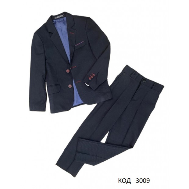 Suzie Костюм (ПІДЖАК+штани) для хлопчика Темно-синій клітинка   122-146 р.