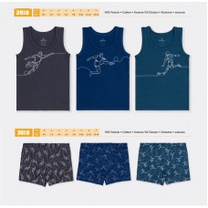 BR Набір6 білизни для хлопчика(майка+боксери) 2518/3518      6(3)шт.