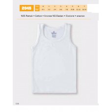 BR  Майка для хлопчика 2045,01  БІЛИЙ   06,07   6(3) шт