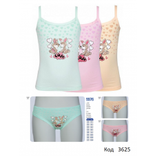 BR Набір білизни для дівчинки(майка+ТРУСИ) 4576/5576        6(3)шт.