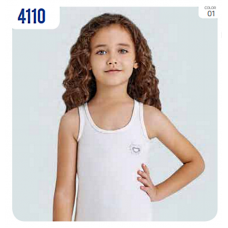 BR Майка для дівчинки 4110.01 БІЛИЙ       6(3) шт.