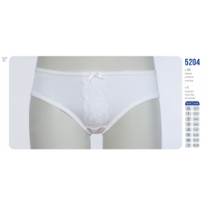 BR Труси для дівчинки 5204.01 БІЛИЙ    06.07   12 (6)шт