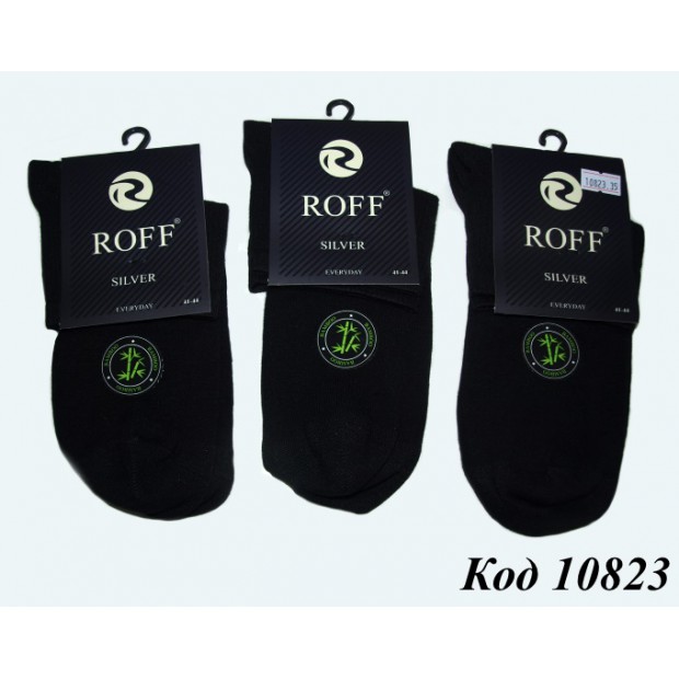 Носки Roff турция мужские.Roff 10202, Бамбук ЧЕРНЫЙ  41-44 12(3)шт