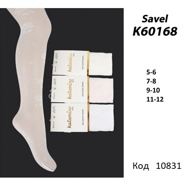 ArtiKatamino Колготки капронові  СІТКА 95%ПА,5%Ел  К60168  МІКС кольорів 6(3) шт.