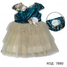 Tr  Сукня святкова для дівчинки  PINK 5224   6,7,9,10 років (110-134)  4шт