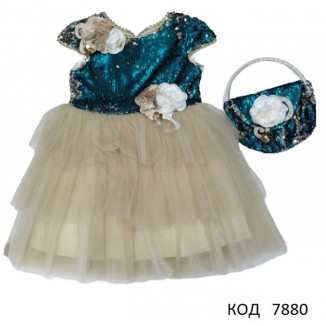 Tr  Сукня святкова для дівчинки  PINK 5224   6,7,9,10 років (110-134)  4шт