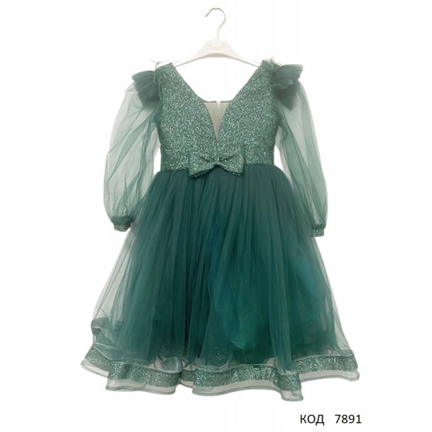 Платье  бальн  дев. 2(1) р.  7-8лет