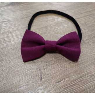 Ukr Краватка-метелик для хлопчика БОРДО ТЕМНИЙ  5 шт