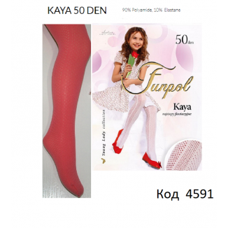 .FR Колготки капронові KAYA з малюнком.50DEN 110-116,122-128 1шт