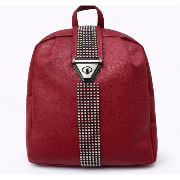 Ch Рюкзак шкірозамінник h30см,ширина28,дно11-(1відділ) Тесьма 1шт