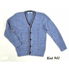 ,Suzie Кофта для хлопчика на гудзиках ШК-43/ 122-146  (R) сірий  5(1) шт