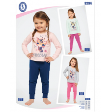 BR Піжама для дівчинки 01-02 стрейч/бавовна  9294    01,02  2 шт.
