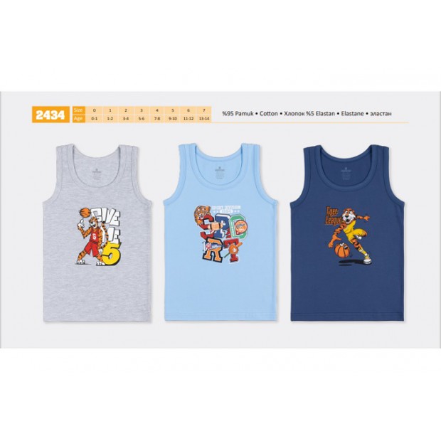 BR Майка для хлопчика 2434   6(3) шт