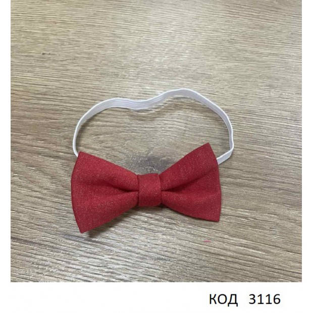 Ukr Краватка-метелик для хлопчика ЧЕРВОНИЙ БЛИСК 5шт