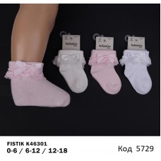 ArtiKatamino Шкарпетки бавовняні для дівчинки ясельні СВЯТКОВІ К46301 МІКС  12(3)шт.