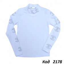 Tr Кофта-стійка стрейч BNN 6638 стрази  140-176   4 шт.