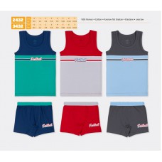 BR Набір6 білизни для хлопчика(майка+боксери) 2432/3432    06   6(3)шт.