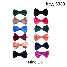 Tr Краватка-метелик для хлопчика Туреччина ОДНОТОННІ  12шт